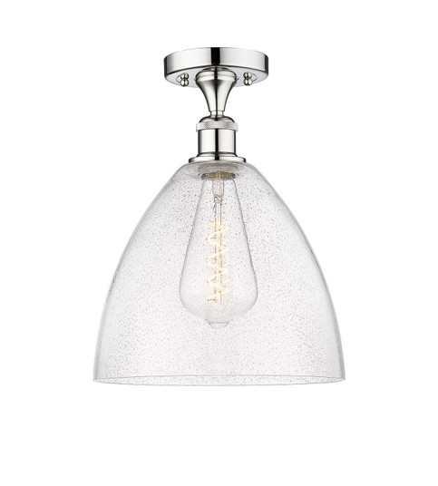 Edison One Light Semi-Flush Mount in Polished Chrome (405|616-1F-PC-GBD-124)