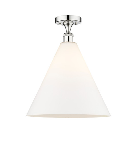 Edison One Light Semi-Flush Mount in Polished Chrome (405|616-1F-PC-GBC-161)