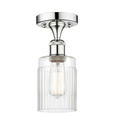 Edison One Light Semi-Flush Mount in Polished Chrome (405|616-1F-PC-G342)