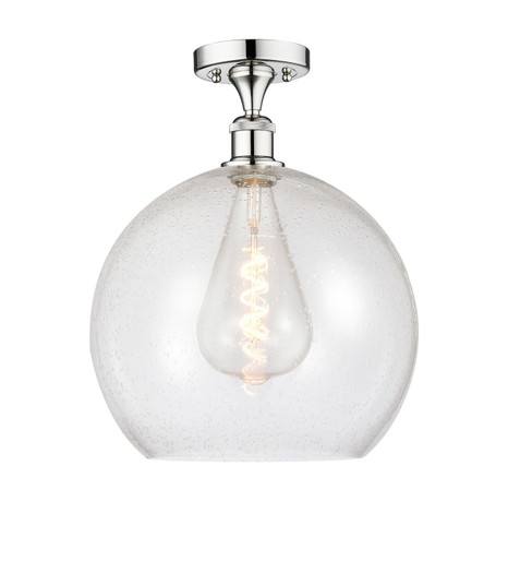Edison One Light Semi-Flush Mount in Polished Chrome (405|616-1F-PC-G124-14)