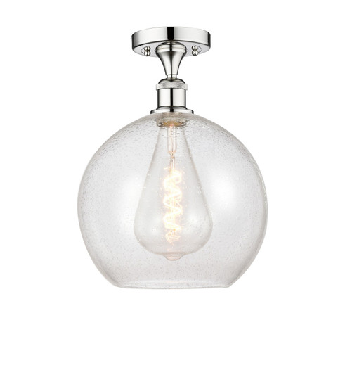 Edison One Light Semi-Flush Mount in Polished Chrome (405|616-1F-PC-G124-12)