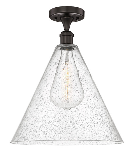 Edison One Light Semi-Flush Mount in Oil Rubbed Bronze (405|616-1F-OB-GBC-164)