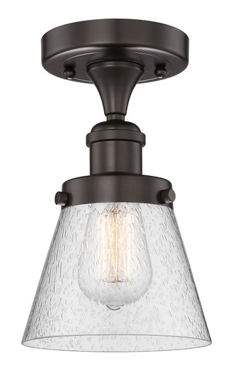 Edison One Light Semi-Flush Mount in Oil Rubbed Bronze (405|616-1F-OB-G64)
