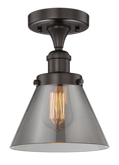 Edison One Light Semi-Flush Mount in Oil Rubbed Bronze (405|616-1F-OB-G43)