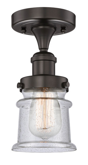 Edison One Light Semi-Flush Mount in Oil Rubbed Bronze (405|616-1F-OB-G184S)