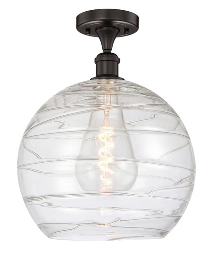 Edison One Light Semi-Flush Mount in Oil Rubbed Bronze (405|616-1F-OB-G1213-14)