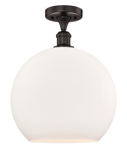 Edison One Light Semi-Flush Mount in Oil Rubbed Bronze (405|616-1F-OB-G121-14)