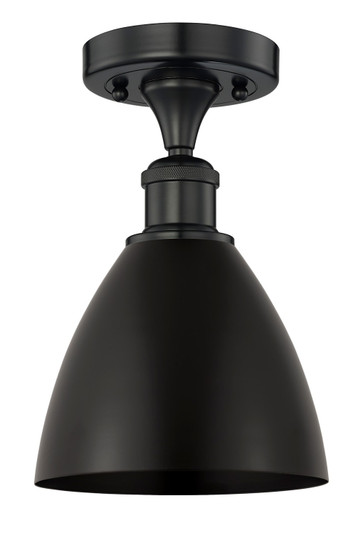 Edison One Light Semi-Flush Mount in Matte Black (405|616-1F-BK-MBD-75-BK)