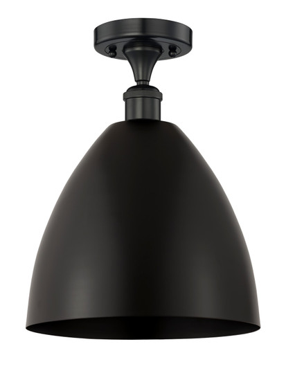 Edison One Light Semi-Flush Mount in Matte Black (405|616-1F-BK-MBD-12-BK)
