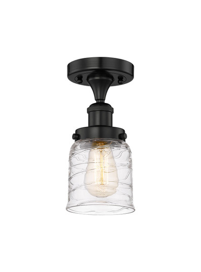 Edison One Light Semi-Flush Mount in Matte Black (405|616-1F-BK-G513)