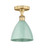 Edison One Light Semi-Flush Mount in Brushed Brass (405|616-1F-BB-MBD-75-SF)