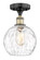 Edison One Light Semi-Flush Mount in Black Antique Brass (405|616-1F-BAB-G1215-8)