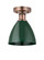 Edison One Light Semi-Flush Mount in Antique Copper (405|616-1F-AC-MBD-75-GR)
