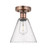 Edison One Light Semi-Flush Mount in Antique Copper (405|616-1F-AC-GBC-84)