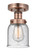 Edison One Light Semi-Flush Mount in Antique Copper (405|616-1F-AC-G54)