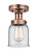 Edison One Light Semi-Flush Mount in Antique Copper (405|616-1F-AC-G52)