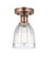 Edison One Light Semi-Flush Mount in Antique Copper (405|616-1F-AC-G442)