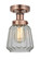 Edison One Light Semi-Flush Mount in Antique Copper (405|616-1F-AC-G142)
