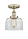 Edison One Light Semi-Flush Mount in Antique Brass (405|616-1F-AB-G72)