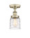 Edison One Light Semi-Flush Mount in Antique Brass (405|616-1F-AB-G513)