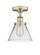 Edison One Light Semi-Flush Mount in Antique Brass (405|616-1F-AB-G42)