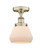 Edison One Light Semi-Flush Mount in Antique Brass (405|616-1F-AB-G171)