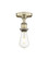 Edison One Light Semi-Flush Mount in Antique Brass (405|616-1F-AB)