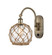 Ballston LED Wall Sconce in Antique Brass (405|518-1W-AB-G122-8RB-LED)