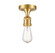 Franklin Restoration One Light Semi-Flush Mount in Satin Gold (405|517-1C-SG)