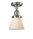 Franklin Restoration One Light Semi-Flush Mount in Brushed Satin Nickel (405|517-1CH-SN-G61)