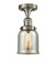 Franklin Restoration One Light Semi-Flush Mount in Brushed Satin Nickel (405|517-1CH-SN-G58)