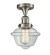 Franklin Restoration One Light Semi-Flush Mount in Brushed Satin Nickel (405|517-1CH-SN-G532)