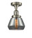 Franklin Restoration One Light Semi-Flush Mount in Brushed Satin Nickel (405|517-1CH-SN-G173)