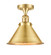 Franklin Restoration One Light Semi-Flush Mount in Satin Gold (405|517-1CH-SG-M10-SG)