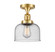 Franklin Restoration LED Semi-Flush Mount in Satin Gold (405|517-1CH-SG-G74-LED)