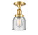Franklin Restoration LED Semi-Flush Mount in Satin Gold (405|517-1CH-SG-G54-LED)