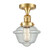 Franklin Restoration LED Semi-Flush Mount in Satin Gold (405|517-1CH-SG-G534-LED)