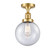 Franklin Restoration LED Semi-Flush Mount in Satin Gold (405|517-1CH-SG-G204-8-LED)