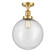 Franklin Restoration LED Semi-Flush Mount in Satin Gold (405|517-1CH-SG-G204-12-LED)