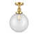 Franklin Restoration LED Semi-Flush Mount in Satin Gold (405|517-1CH-SG-G202-10-LED)