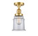 Franklin Restoration One Light Semi-Flush Mount in Satin Gold (405|517-1CH-SG-G182)