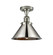 Franklin Restoration LED Semi-Flush Mount in Polished Nickel (405|517-1CH-PN-M10-PN-LED)