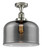 Franklin Restoration LED Semi-Flush Mount in Polished Nickel (405|517-1CH-PN-G73-L-LED)
