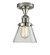 Franklin Restoration One Light Semi-Flush Mount in Polished Nickel (405|517-1CH-PN-G62)