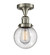 Franklin Restoration LED Semi-Flush Mount in Polished Nickel (405|517-1CH-PN-G201-6-LED)
