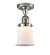 Franklin Restoration LED Semi-Flush Mount in Polished Nickel (405|517-1CH-PN-G181S-LED)