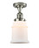 Franklin Restoration LED Semi-Flush Mount in Polished Nickel (405|517-1CH-PN-G181-LED)