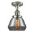 Franklin Restoration One Light Semi-Flush Mount in Polished Nickel (405|517-1CH-PN-G173)