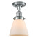 Franklin Restoration One Light Semi-Flush Mount in Polished Chrome (405|517-1CH-PC-G61)