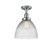 Franklin Restoration One Light Semi-Flush Mount in Polished Chrome (405|517-1CH-PC-G222)